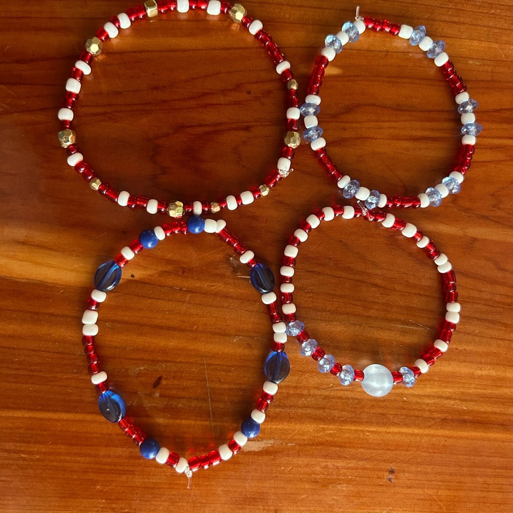 Colorful Beaded Bracelets Set